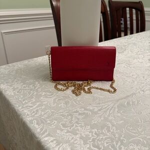 Louis Vuitton Epi red wallet